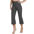 thumbnail image 2 of Yanyanz Yoga Pants Women,Women'S Color High Waist Pocket Sports Fitness Yoga Wide Leg Capris Pants Yoga Pants with Pockets for Women Pants for Women Trendy Clearance Dark Gray S, 2 of 7