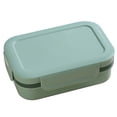 thumbnail image 1 of Cutlery Lunch Box 2000ml Double Layers Lunch Box with Spoon Fork Cutter Airtight Lid Food Grade Dishwasher Microwave Freezer Safe Students Thermal, 1 of 1