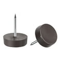 thumbnail image 1 of Protector de pata de mesa y silla con clavo deslizante de 14mm de diámetro marrón 60pcs, 1 of 4