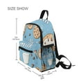 thumbnail image 3 of FORMRS School Backpack with Front Zippered Pocket 12" Student Travel Daypack, Milk and Cookies, 3 of 6