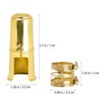 thumbnail image 2 of BRIGHTFUFU 1Jgo Clip De Ligadura Para Saxofón Alto Con Ajuste Vertical Y Dorado Único, 2 of 8