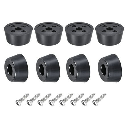 Lot De 4 Pieds Pare-chocs En Caoutchouc Noir - Dimensions D39x29xH22mm - Marque Uxcell - Neuf
