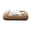 Brown-S(20"x19"x6”), variant on Washable Dog Bed Medium Size Dogs  Rectangle Comfy Fluffy Small Removable Zipper Cover Machine Wash Durable Pet Cuddler With Anti-slip Bottom 25x21x7 In Beige