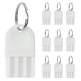 thumbnail image 1 of Miangastore Rectangular Keychain Paper Towel Dispenser Key White 10Pcs 2X1X0.6In, 1 of 8