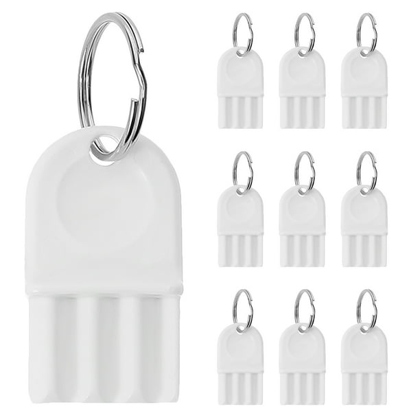 Juego de 10 llaves universales para dispensador de toallas de papel con llaveros, compatible con dispensadores comerciales y automáticos para uso en baños y cocinas