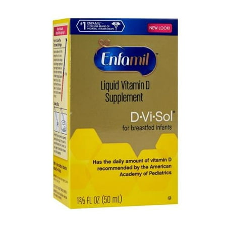 Enfamil D - VI-SOL supplément de vitamine D gouttes 50 ml (pack de 2)