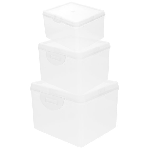 WEAVILUX 3Ud Caja Transparente Para Almacenar Y Stickers De Scrapbooking Con Alta Durabilidad