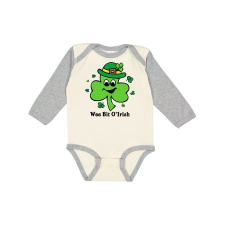 

Inktastic Wee Bit O Irish Gift Baby Boy or Baby Girl Long Sleeve Bodysuit