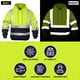 thumbnail image 2 of Sudadera wefeyuv 3XL con capucha reflectante de seguridad amarillo azul marino, 2 of 7