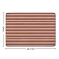 thumbnail image 5 of Brown and Red Christmas Striped Pattern Flannel Non Slip Door Rugs,Washable Door Mats Indoor,Decorative Door Mats,Dirt-Resistant and Absorbent Doormat for Entrance,Bedroom,Kitchen,Bathroom,23.5"x16", 5 of 5