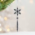 thumbnail image 2 of CSChome Christmas Snowflake Ornament Creative Snowflake Ornament: Transparent Shatterproof Acrylic Pendant (3Pcs with Lanyard, Hanging Decor), 2 of 7