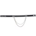 thumbnail image 5 of Jinsinto Punk Goth Métal Pointe Clouté Lien en Cuir Collier Choker Collier Gothique Rivet Point Choker, 5 of 5