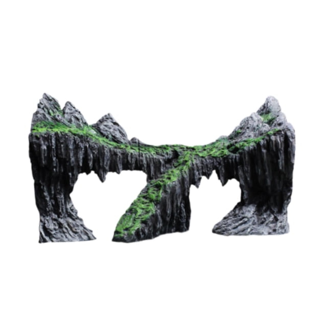 Cueva rocosa para pecera, decoración de pecera, adorno de acuario, cueva escondida Estilo B