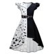 thumbnail image 2 of Cruella Cosplay Costume Girls Dress Halloween Carnival Party Costume, 2 of 5