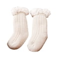 thumbnail image 1 of SUNSIOM Infant Baby Lamb Floor Socks Solid Color/Contrast Color Baby Winter Warm Thick Knit Crew Socks, 1 of 5