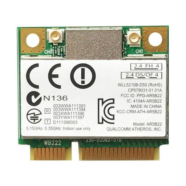 Tarjeta de red WiFi 300Mbps Mini adaptador inalámbrico PCI-E 2,4G/5G compatible con Bluetooth 4,0 3 uds