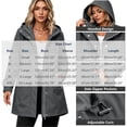 thumbnail image 3 of Enjoytime Rain Jacket Women Long Sleeve Zip Up Hooded Windbreaker Outdoor Hiking Travel Casual Outerwear with Pockets, 3 of 8