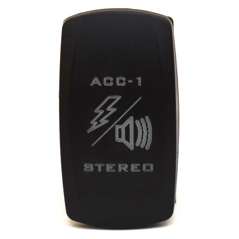 Carling On/Off/On Contura V Boat Rocker Switch | ACCY Stereo 10 Spade