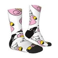 thumbnail image 4 of Yiaed French Bulldog Duck Print Great elasticity Crew Socks Sports socks for Men and Women, 4 of 5