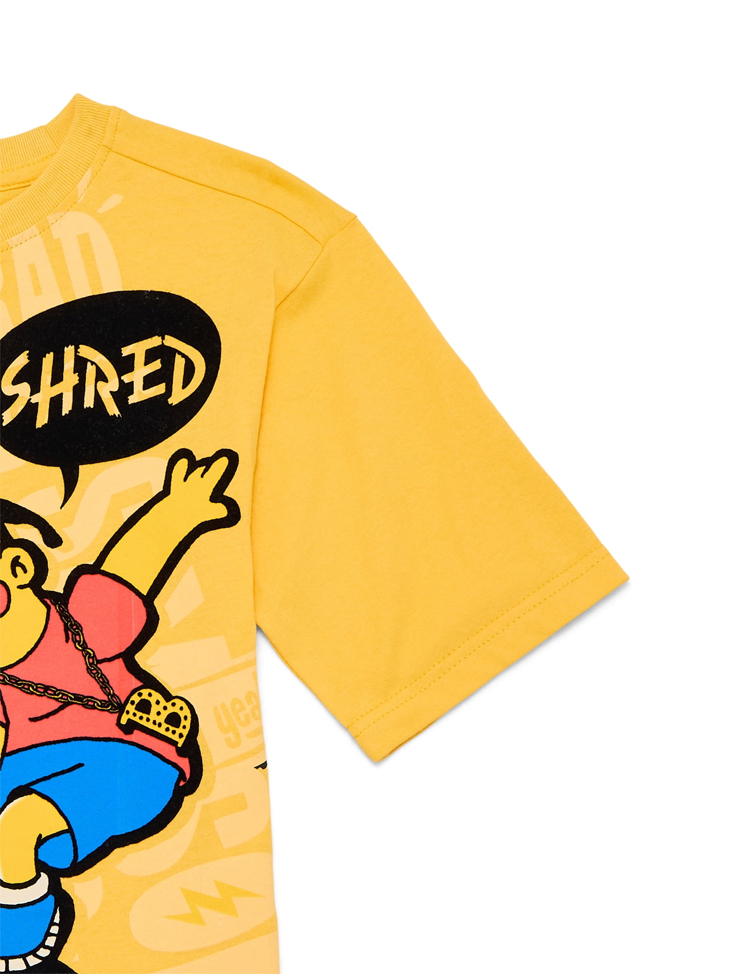 Bart Simpson Boys Graphic Tee with Short Sleeves, Sizes 4-18