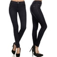 thumbnail image 6 of 2 Women Stretchy Denim Jegging Jeans Pants Tummy Control Fitted Black Small Sale, 6 of 7