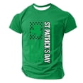 thumbnail image 4 of Men's St. Patrick's Day Shamrock T Shirt Short Sleeve Casual Clover Graphic Tee, 4 of 5
