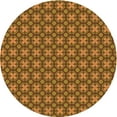 thumbnail image 1 of Ahgly Company Machine Washable Indoor Round Transitional Saffron Red Area Rugs, 4' Round, 1 of 7