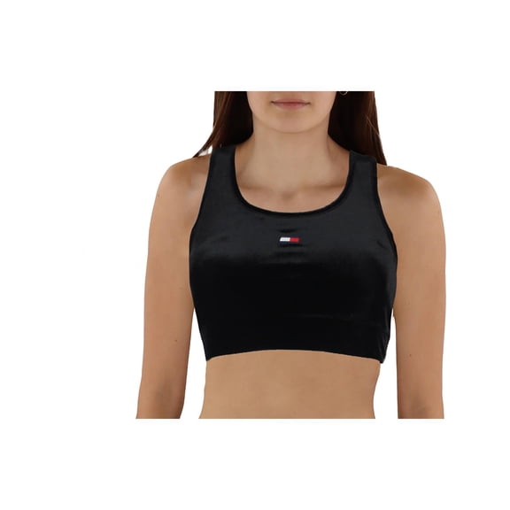 Tommy Hilfiger Sport Womens Velvet Fitness Sports Bra