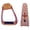Cross Bronze, variant on Horse Western Purple Aluminium Engraved Cross Cut-Out Angled Stirrups 51211PR