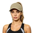 thumbnail image 4 of Gyujnb Washed Twill Baseball Cap with Ponytail Opening Adjustable Curved Brim for Outdoor Daily Casual Wear (Unisex Adult),One Size, 4 of 5