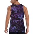 thumbnail image 3 of Easygdp Lilac Men's Tank Top, Sleeveless Muscle T Shirts, Breathable, Quick-Dry, Loose for Gym, Running, Fitness - 4X-Large, 3 of 9