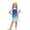 a-45Blue15, variant on Girls Kids Adjustable Strap Bib Overall Skirt With Gradient Solid Color A Line Loose Fit For Daily Outdoor Activities Party Casual Summer Holiday Outings Lovely Skirts