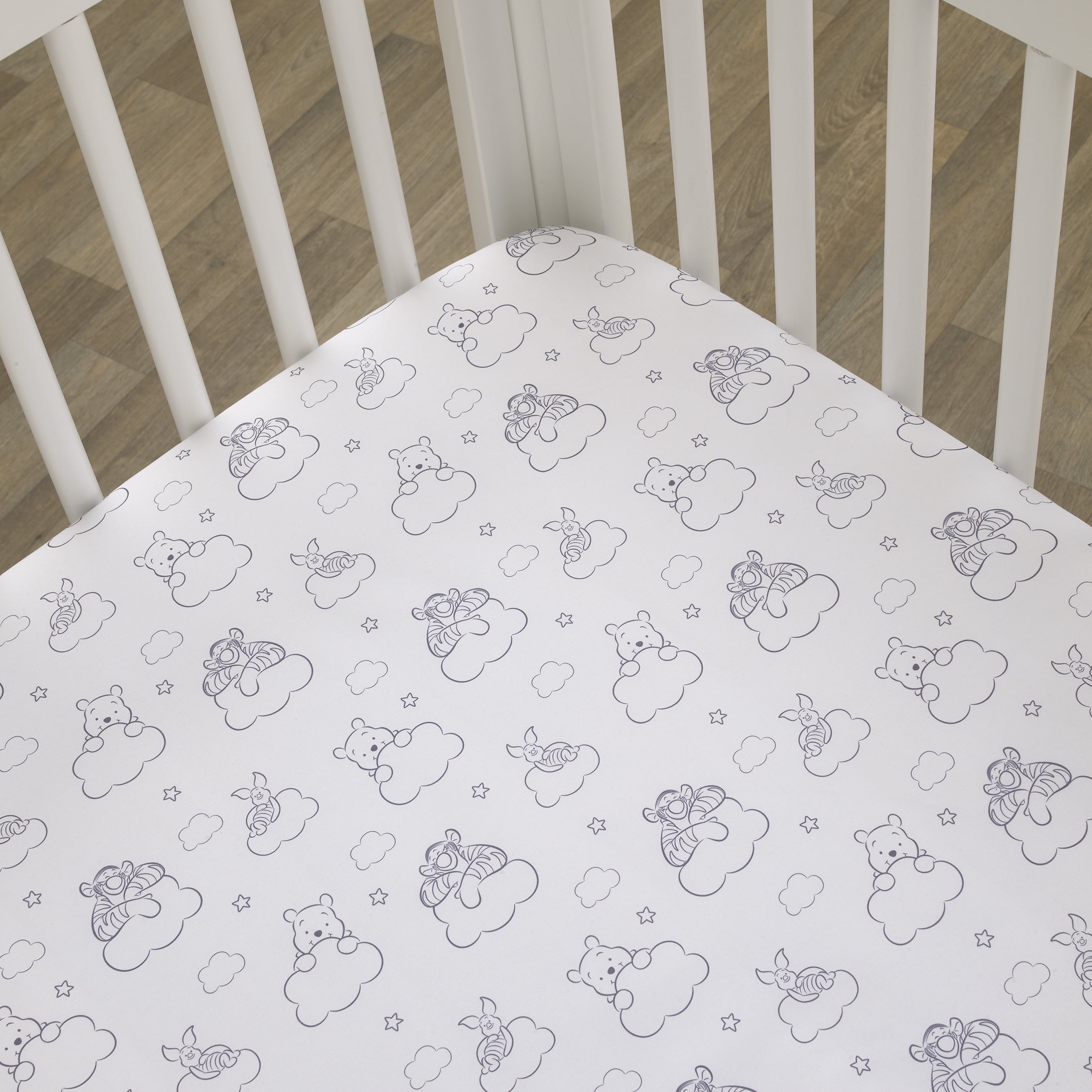 Disney Winnie the Pooh Hello Sunshine Nursery Fitted Crib Sheet