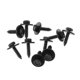 thumbnail image 2 of 10 Pcs 4.8x19mm Self-Tapping Screws Captive Loose Washer 8mm Hex for Head Black, 2 of 5
