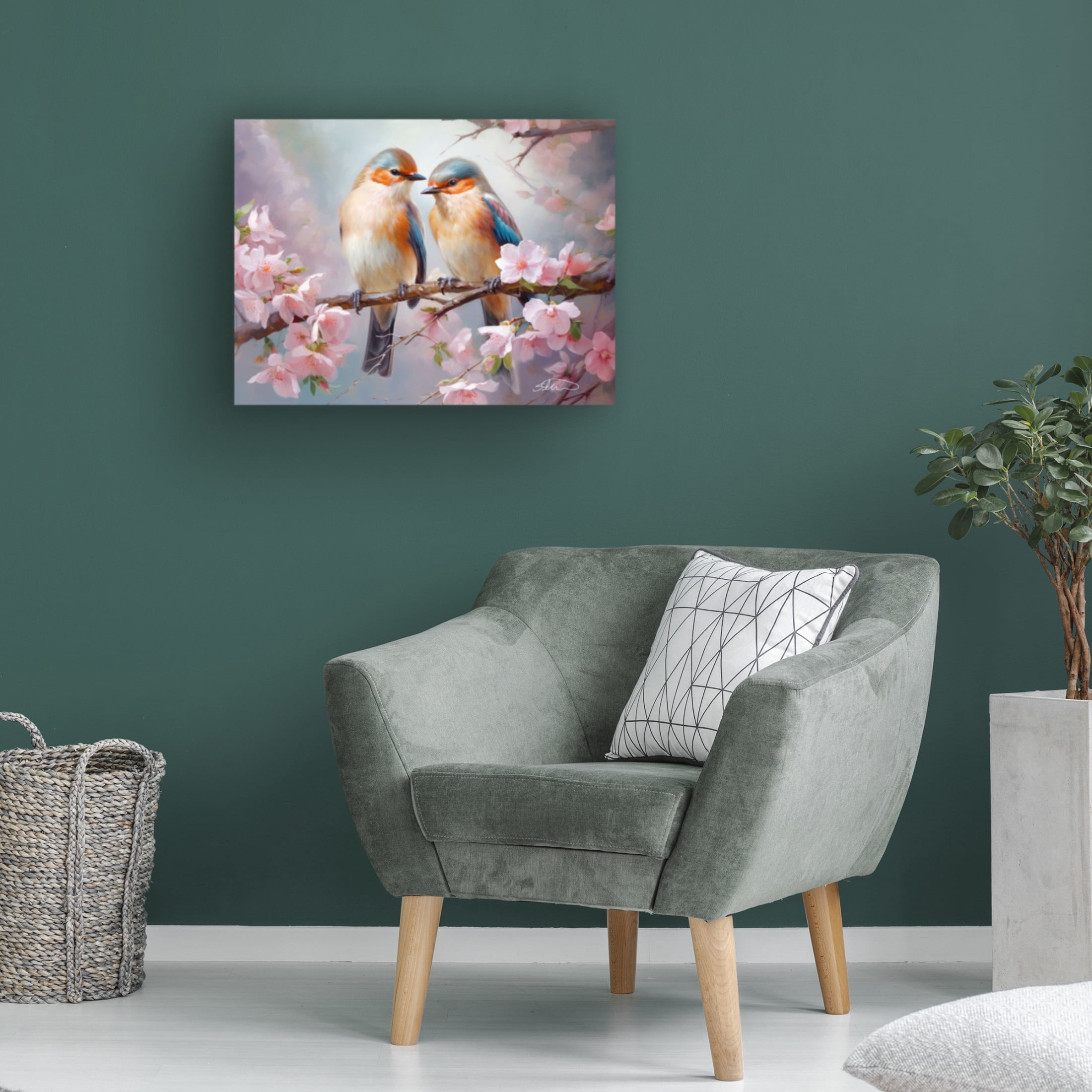 Canvas Wall Art - Stewart 'Everlasting Love' Wall Art for Living Room, Bedroom, or Office Décor by Trademark Fine Art - 47 x 35 Inches