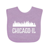 Inktastic Chicago Illinois Skyline Il Cities Boys or Girls Baby Bib