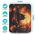 thumbnail image 5 of Halloween Horror Pumpkin Spooky Night Moon Castle Dish Drying Mat Coffee Bar Mat Absorbent Heat Resistant 18x24 Inch Inch Dishes Plate Glass Dry Draining Pad for Accessories Countertops, 5 of 7