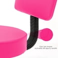 thumbnail image 3 of Silla Taburete Circular VANLIG Rosa con Respaldo y Altura Ajustable 38-55 cm para Consultorio y SPA, 3 of 7