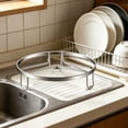 thumbnail image 4 of Stainless Steel Pot Rack with Heat Proof Pot Mat and Insulation, 3 Sizes (15/18/20 cm), Kitchen Countertop Storage Steaming Rack Bracket, 1 PC, 4 of 6