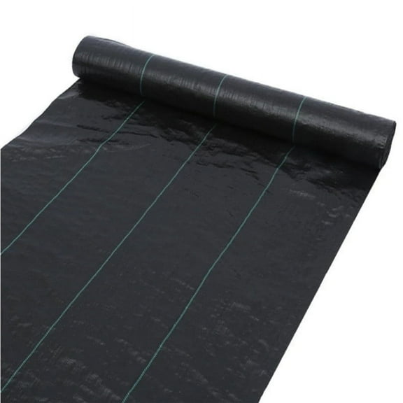 Garden Weed Barrier Landscape Fabric,Weed Block Fabric Heavy Duty ,Woven Mulch for Landscaping Ground Cover Weed Control Fabric, Black Garden Bed Liner