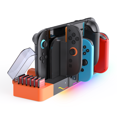 thumbnail image 2 of Base de carga para Switch 2 y mandos L/R con soporte para tarjetas de juego, accesorios para estación de carga 8 en 1, 2 of 6