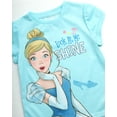 thumbnail image 3 of Disney Princess Girls T-Shirt - 4 Pack Soft Minnie Mouse, Princess Graphic Tees - Short Sleeve Shirts for Girls (2T-6), 3 of 7