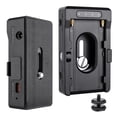 thumbnail image 2 of Placa de Adaptador de Batería NP-F Agujero de Tornillo de 1/4 Pulgadas Adaptador de Zapato frío Placa de Cargador de Batería para NP-F550 Para NP-F750, 2 of 7