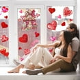 thumbnail image 5 of Rirozkan Valentine Window Cling Sticker, 9 Sheets Wall Decals for Glass Window, Valentines Day Love Hearts Window Stickers Decals Party Supplies for Wedding Anniversary, Red, 5 of 6