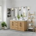 thumbnail image 3 of Bellavia 60" Wood Vanity in Weathered Fir Engineered Stone Top with Mirror, 3 of 13