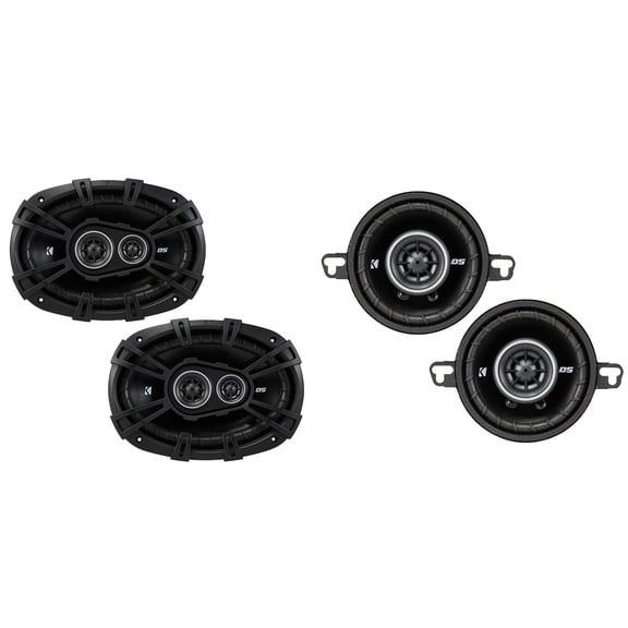Kicker DSC 6x9" & 3.5" Coaxial Speaker Upgrade Bundle
