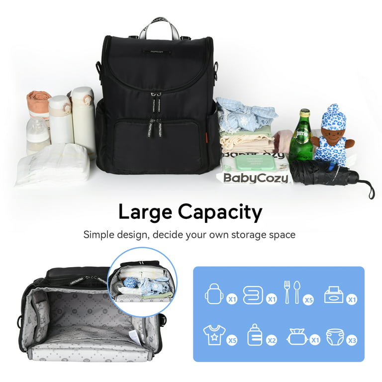 Momcozy Baby Diaper Bag Backpack, Baby Waterproof Changing Bag