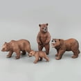 thumbnail image 5 of Bear Animal Toys, Preschool Educational Animal Figurines, Lifelike Resin forest Animal Models for Kids, Solid Safe Washable Bath Toy, Unique Hand-Painted Collectible Gift for Children 3+ Years, 5 of 6