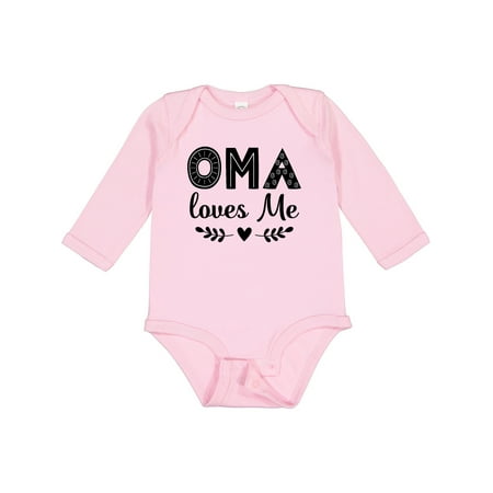 

Inktastic Oma Baby Clothes Gift Baby Girl Long Sleeve Bodysuit