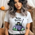 thumbnail image 3 of Potion Purrfect Cat Shirt for Adults, Funny Halloween Witch Cauldron Tee, Natural, Size M, 3 of 6